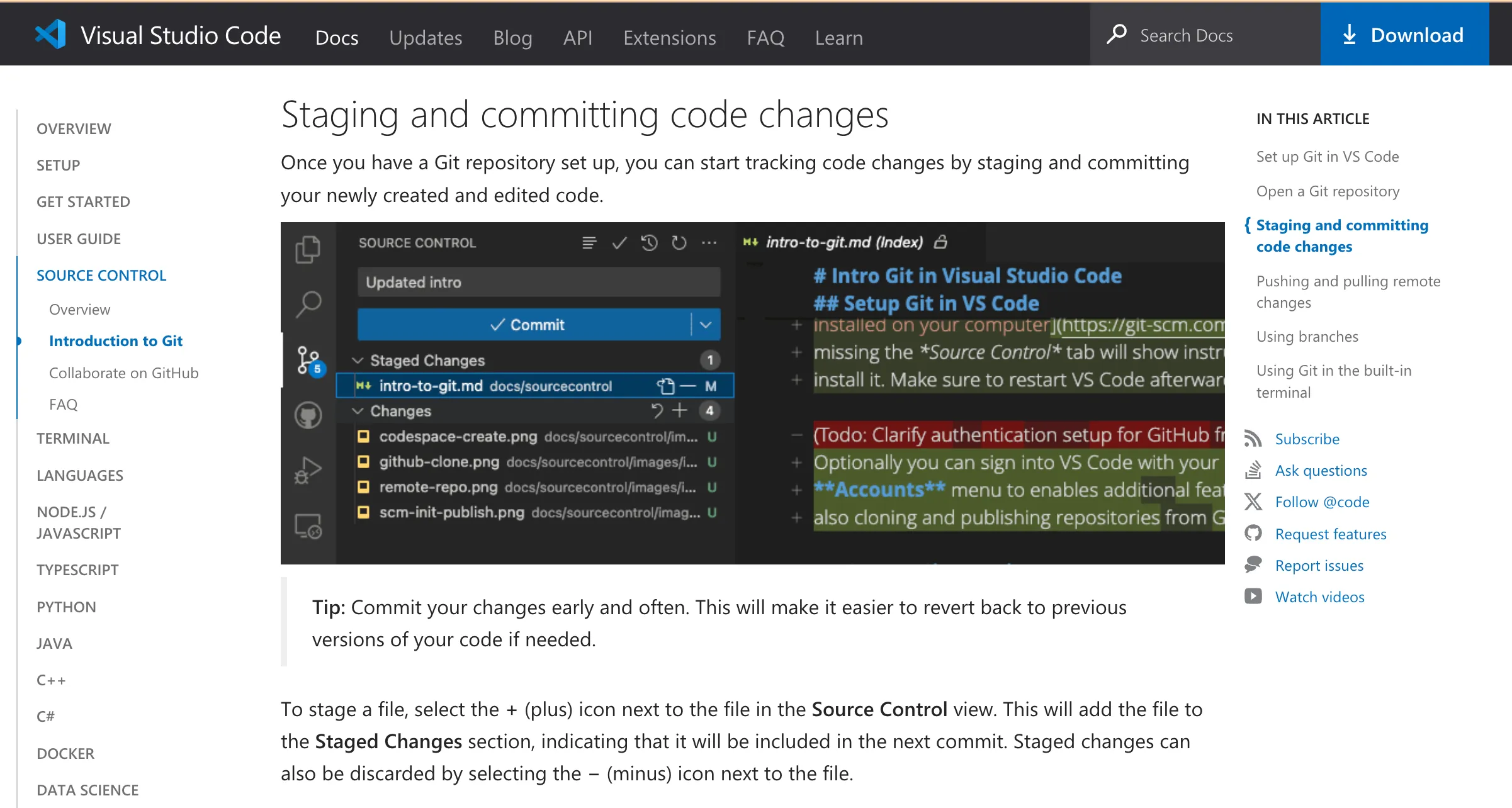 VSCode view of cloned test suite
